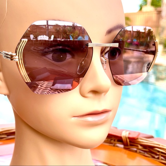 New, ETRO Metal Frame Sunglasses - Picture 1 of 15